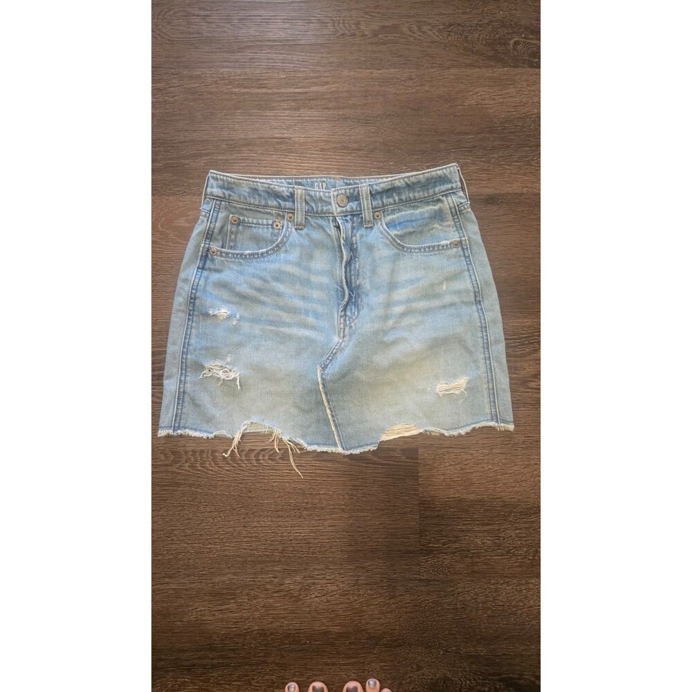Kids GAP Distressed Denim Skirt – Size 14
